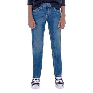 Levis Boys 511 Slim Fit Medium Blue Wash Denim Jeans Sz 16  28 x 28